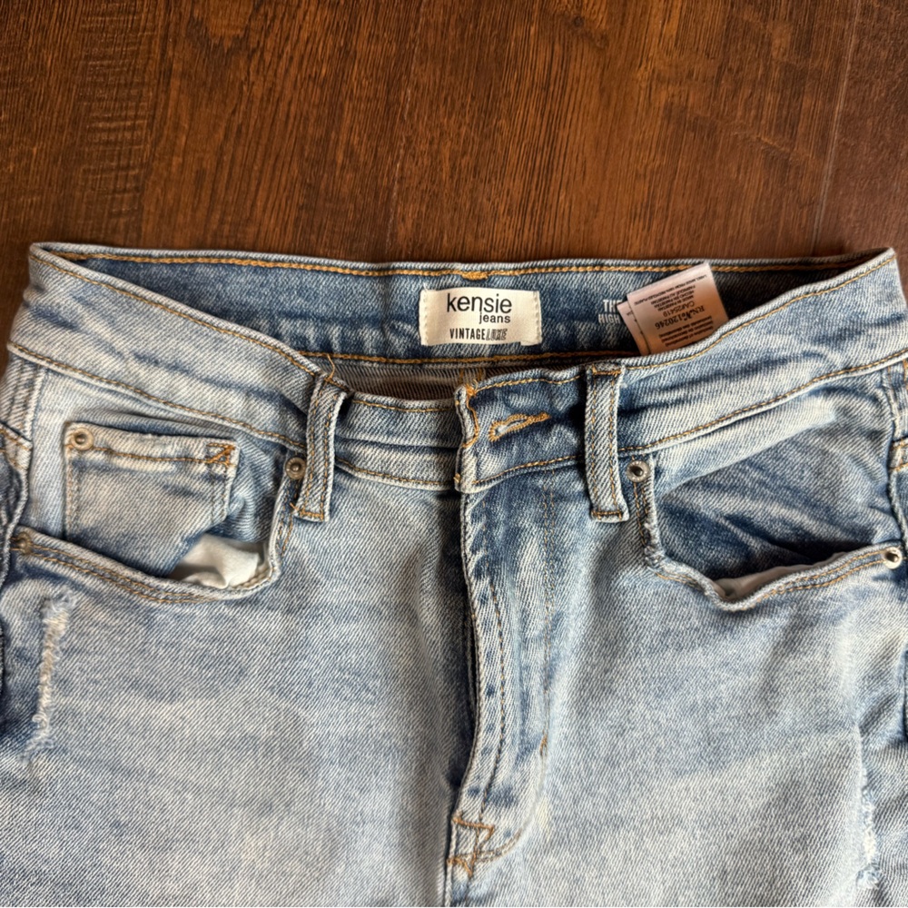 Kensie Light Blue Slim Jeans - Picture 2 of 5